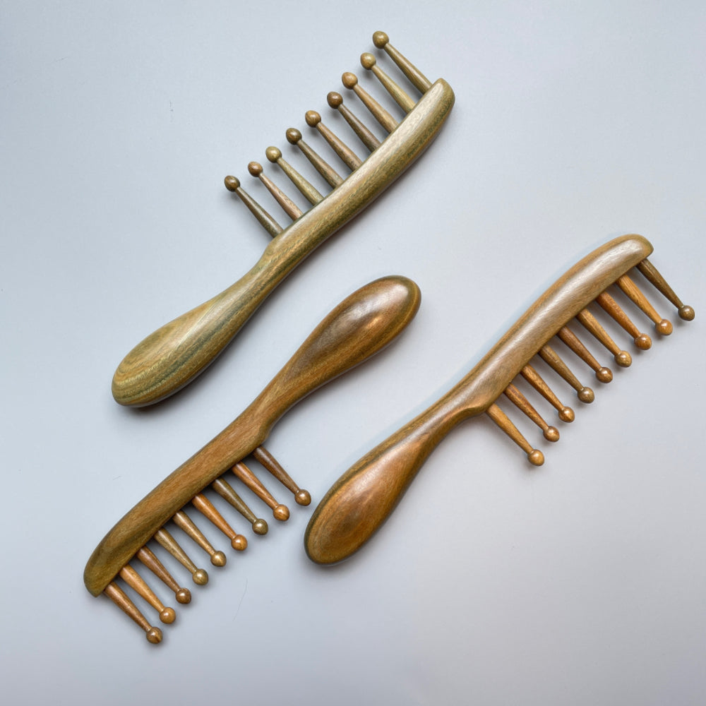 Shop Sandalwood 2-in-1 Massage Hair Comb l TanmuCare