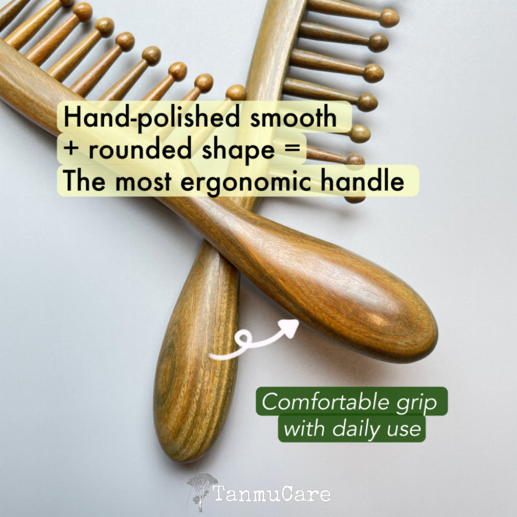 Shop Sandalwood 2-in-1 Massage Hair Comb l TanmuCare