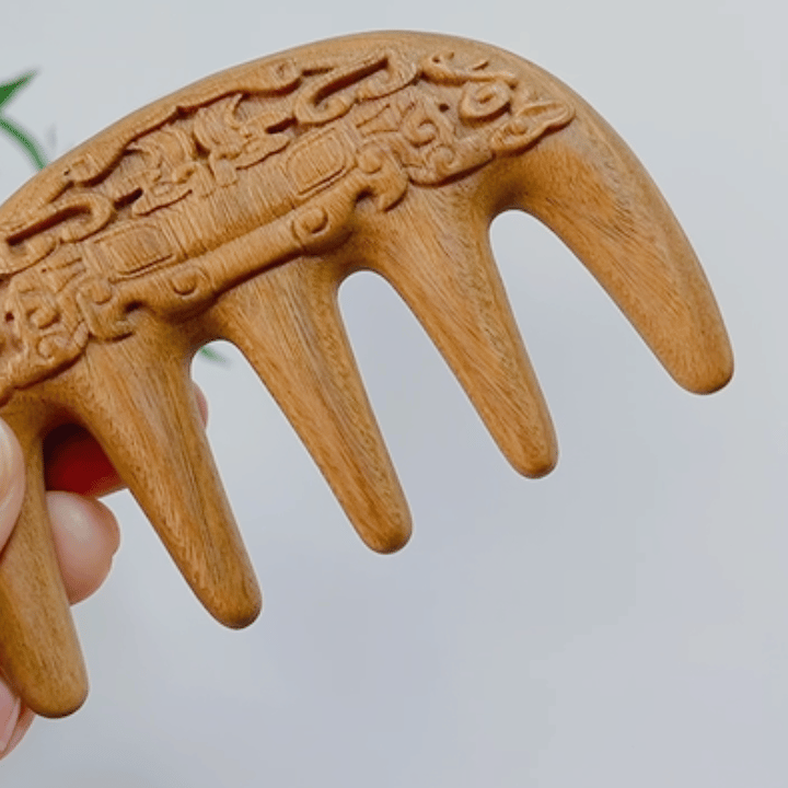 Beast Sandalwood Scalp Massager Gua Sha Comb