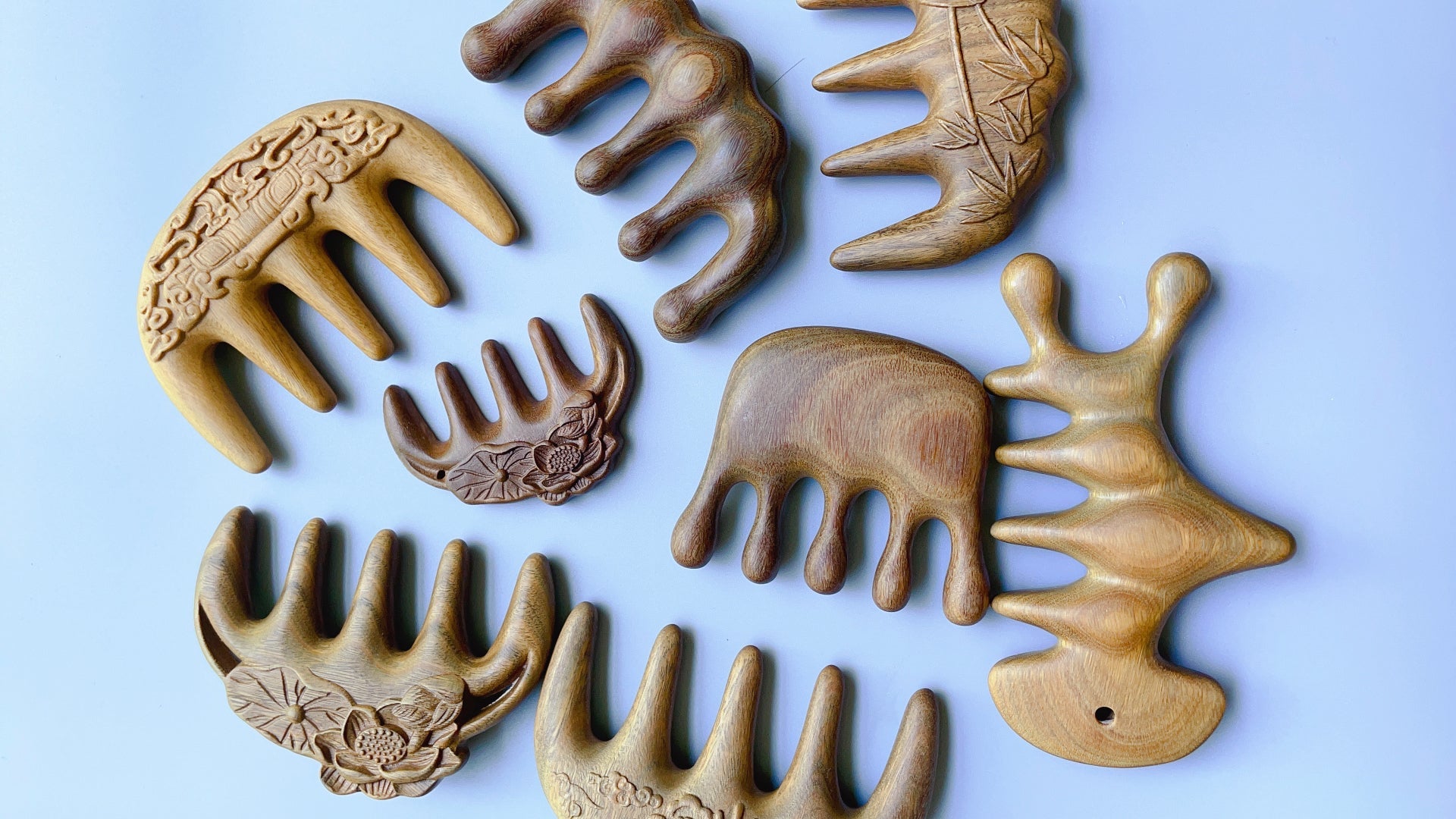 Choose the right high-quality sandalwood scalp massage  and Gua Sha comb for you