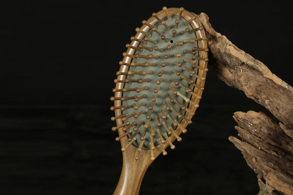 TanmuCare Sandalwood Detangling Hairbrush -detangle massage shine your hair