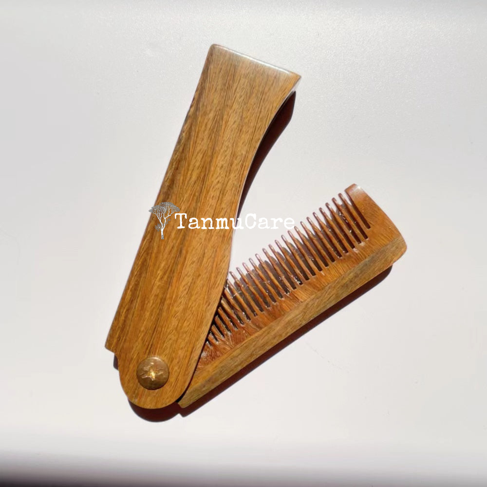 TanmuCare Sandalwood Folding Beard/ Mustaches Comb