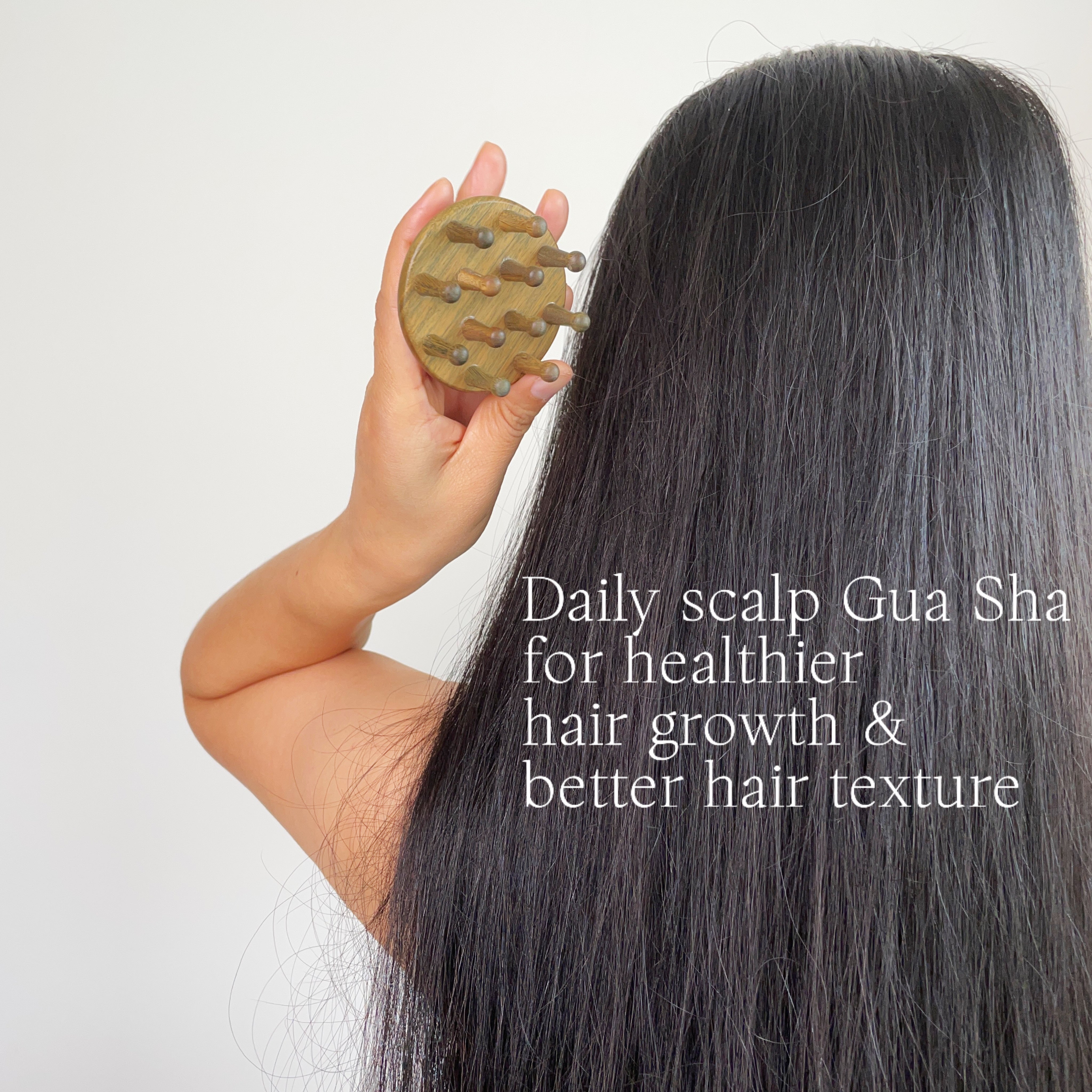 Lotus  12-Teeth  Body Meridian Detox  Gua Sha  Massage Tool (With a ring grip)