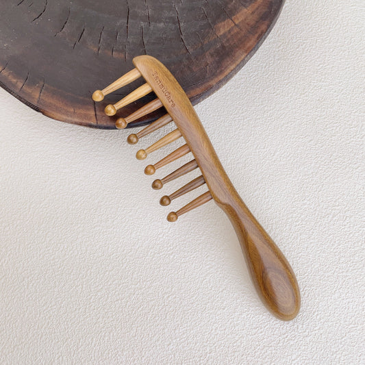 Shop Sandalwood 2-in-1 Massage Hair Comb l TanmuCare