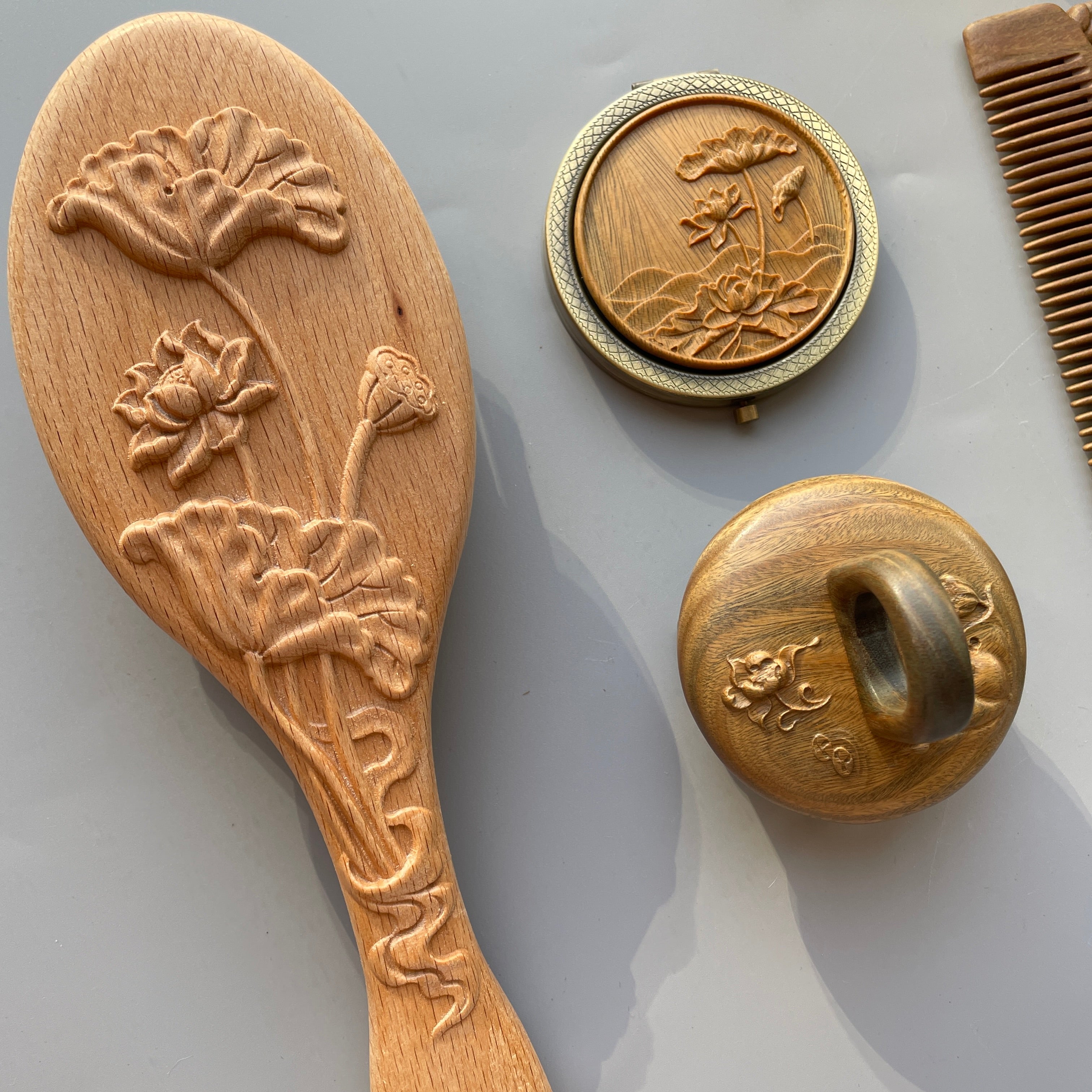 TanmuCare Hair & Holistic Wellness Lotus Pattern Set