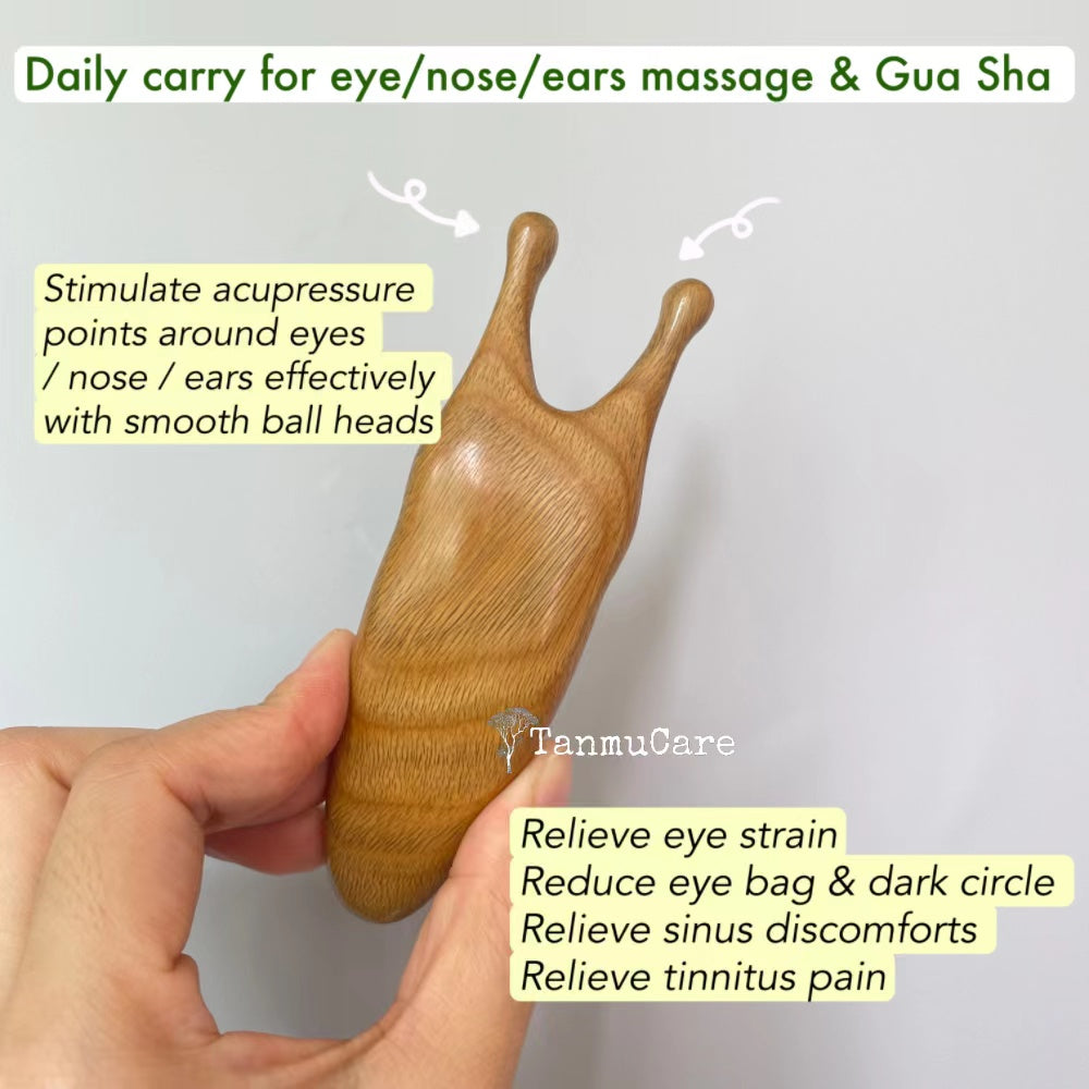 tanmucare sandalwood starter relief scalp massage comb and eye nose ears massage tool 2