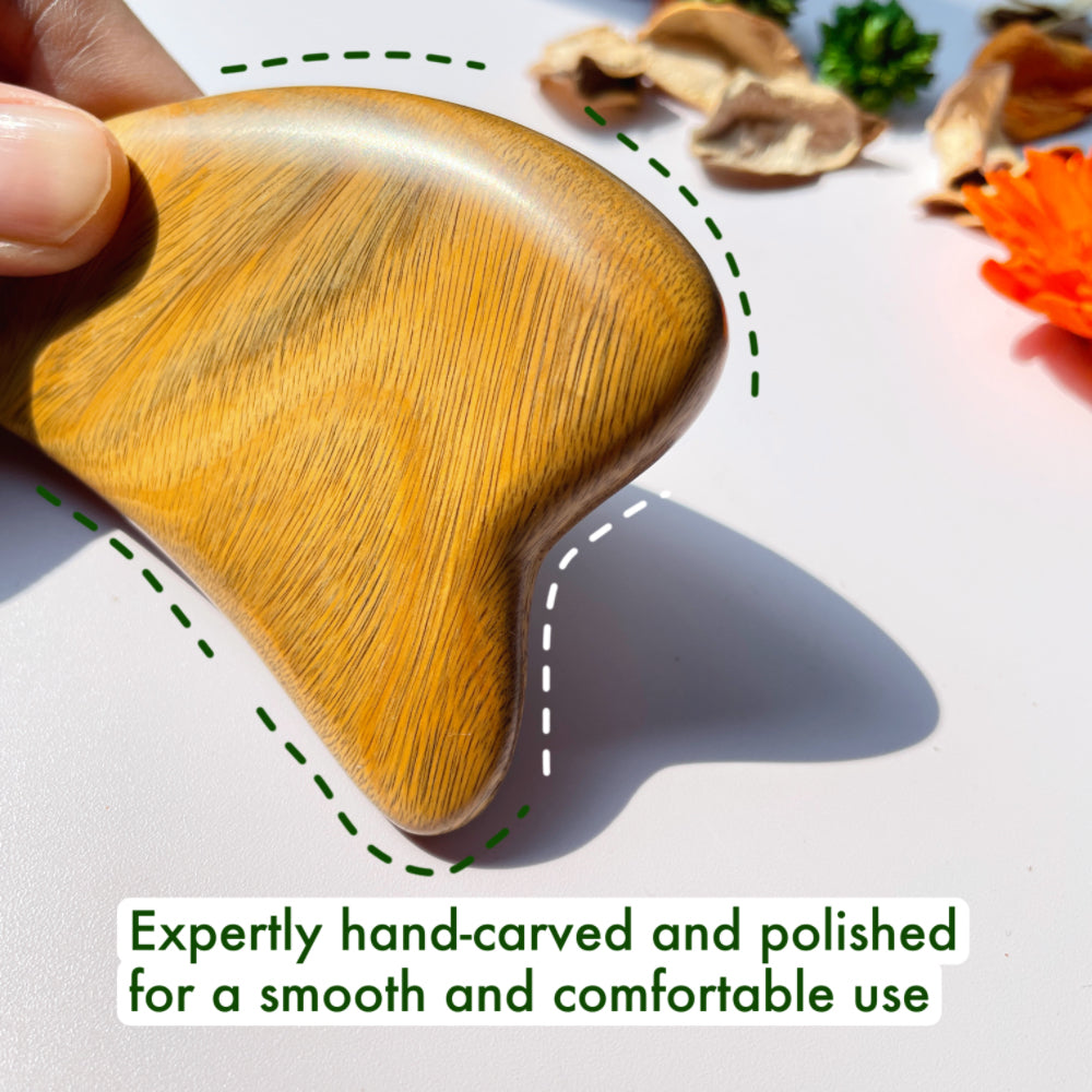 Shop Sandalwood Scalp and Facial Gua Sha Set l TanmuCare facial gua sha tool